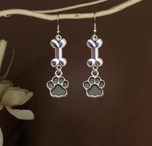 Load image into Gallery viewer, Paw &amp; Bone Earrings
