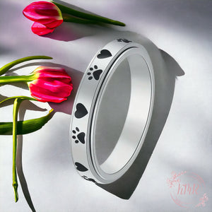 Paws & Heart Anxiety Fidget Ring