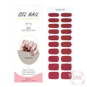 Cerulean Premier Gel Nail Wrap