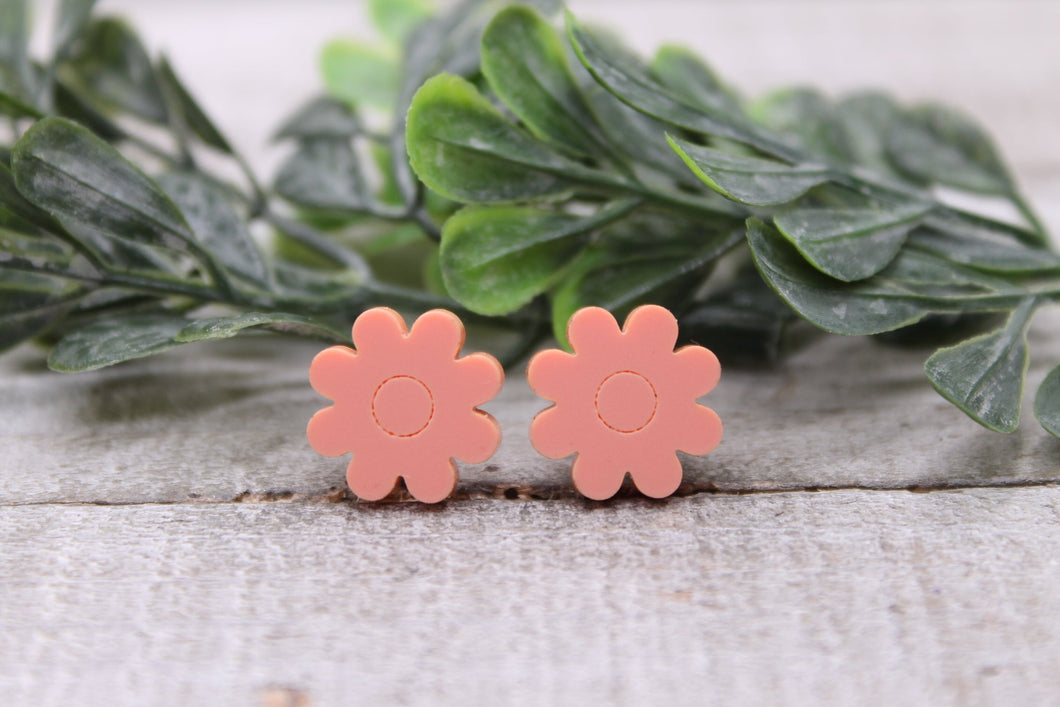 Coral Flowers Earrings