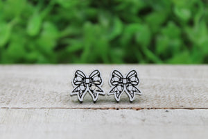Soccer Bow Earrings