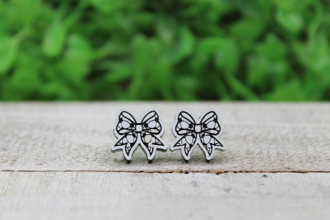 Soccer Bow Earrings