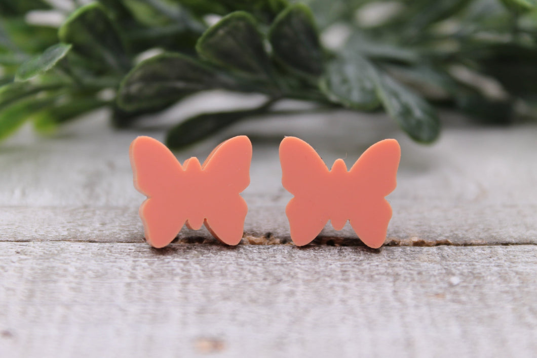 Coral Butterflies Earrings