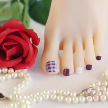 Load image into Gallery viewer, Amethyst Pedicure Nail Wrap
